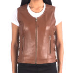 Motorbike Leather Vest