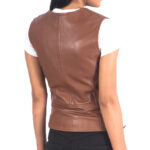 Motorbike Leather Vest - Image 2