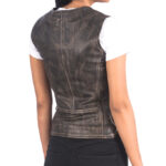 Motorbike Leather Vest - Image 2