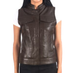 Motorbike Leather Vest