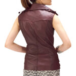 Motorbike Leather Vest - Image 2
